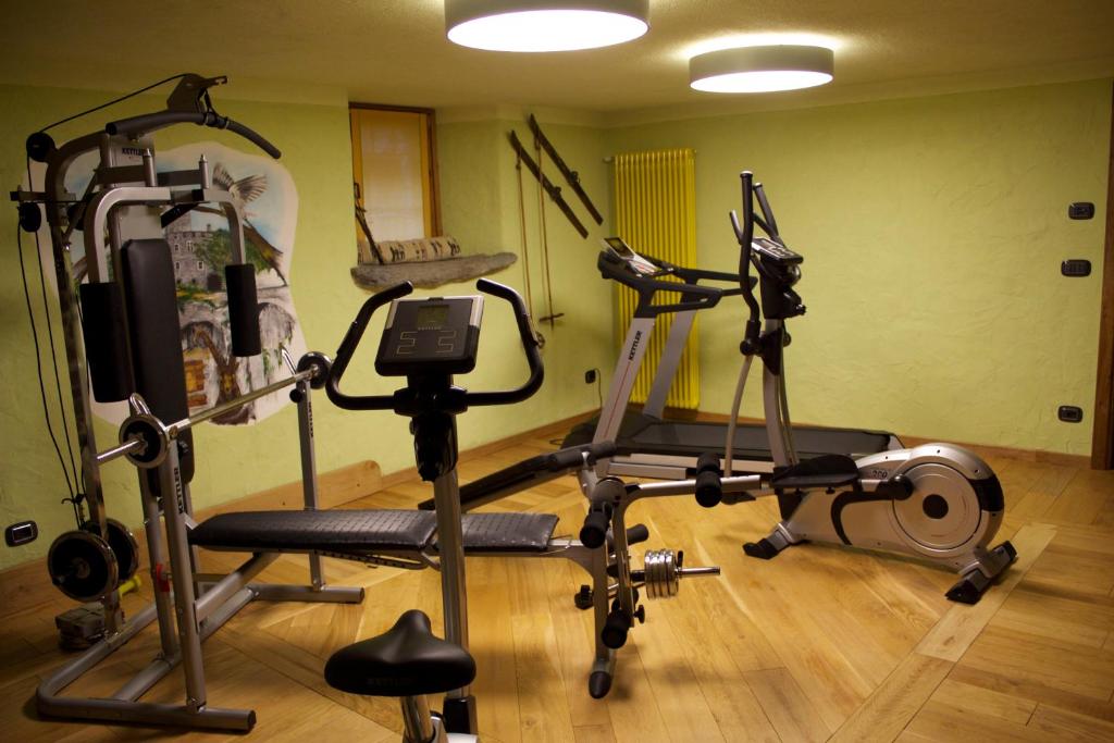 Fitness centrum a/nebo fitness zařízení v ubytování Il Fienile della Nonna
