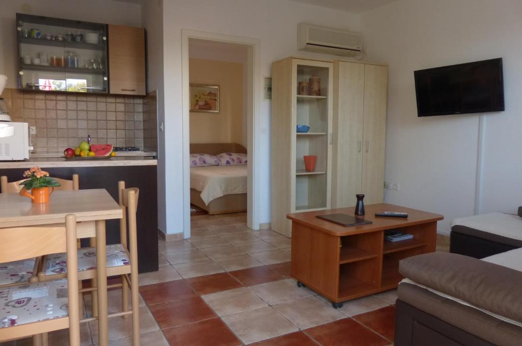 Kuchyň nebo kuchyňský kout v ubytování Apartment Petar