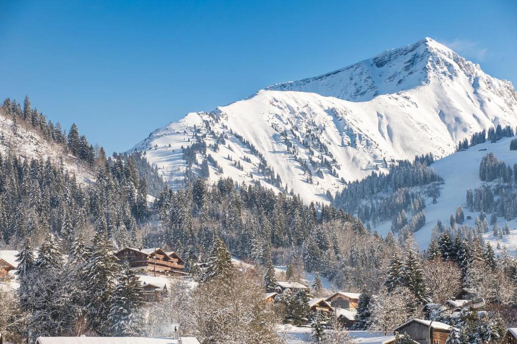 Výhled na hory Gstaad