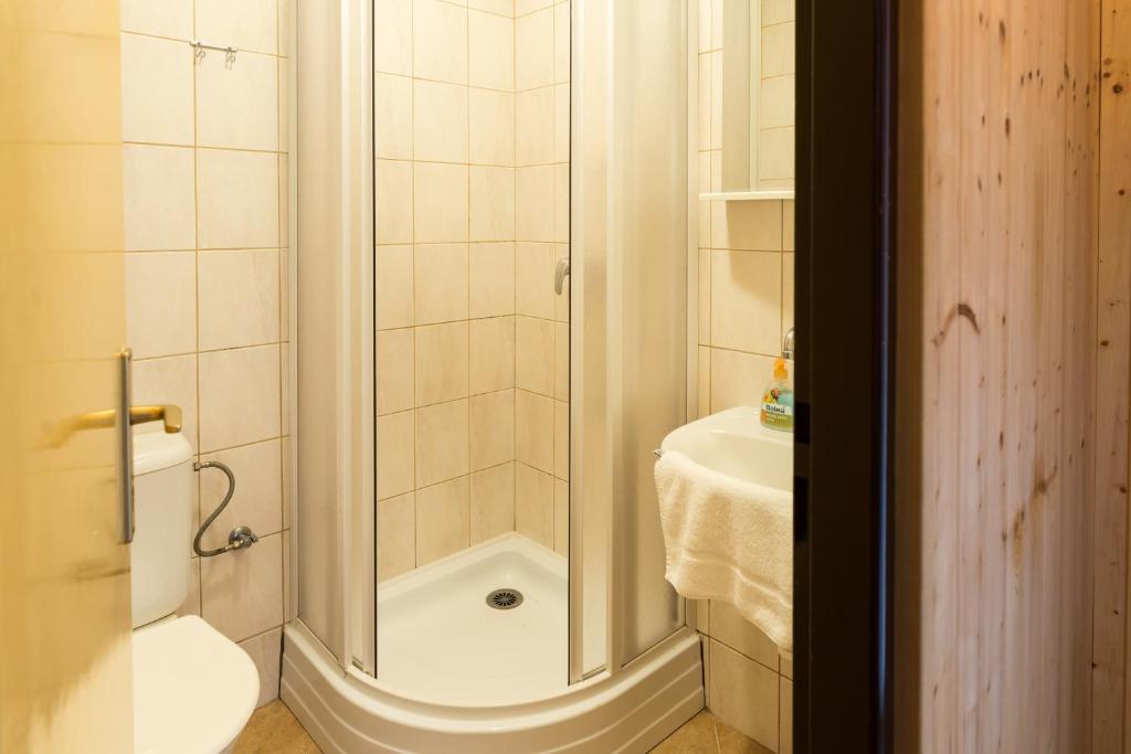 Koupelna v ubytování Hotel Diana