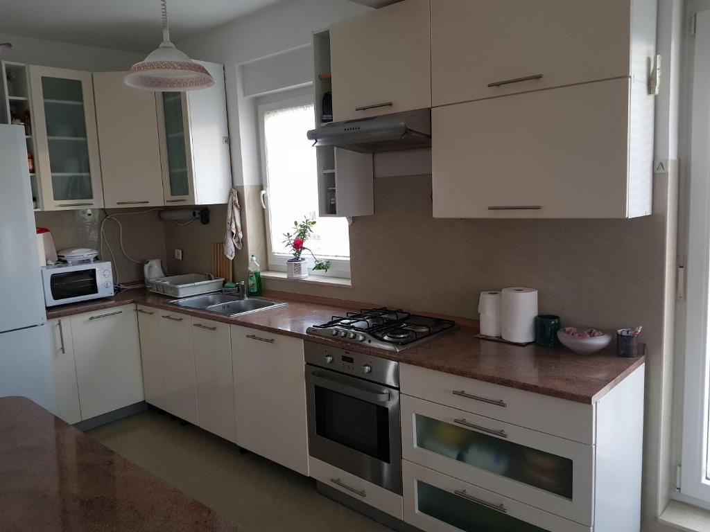 Kuchnia lub aneks kuchenny w obiekcie Apartman Maksimir Lux Zagreb-145m2