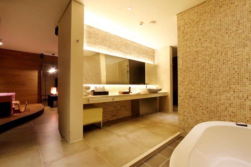 Koupelna v ubytování Uijeongbu Latree Hotel
