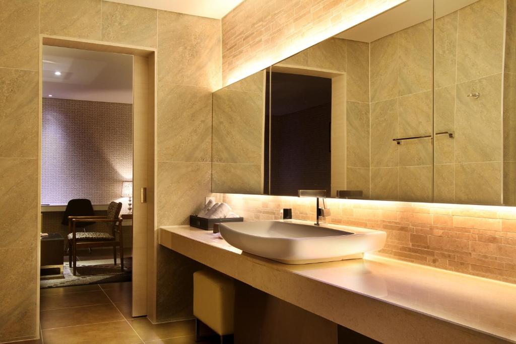 Koupelna v ubytování Uijeongbu Latree Hotel