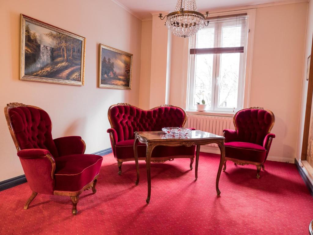 Posezení v ubytování Hotel Åberg Centralhotellet