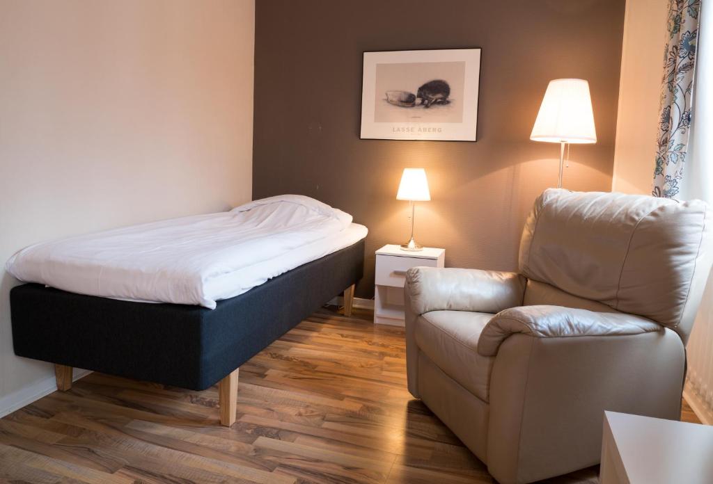Posezení v ubytování Hotel Åberg Centralhotellet