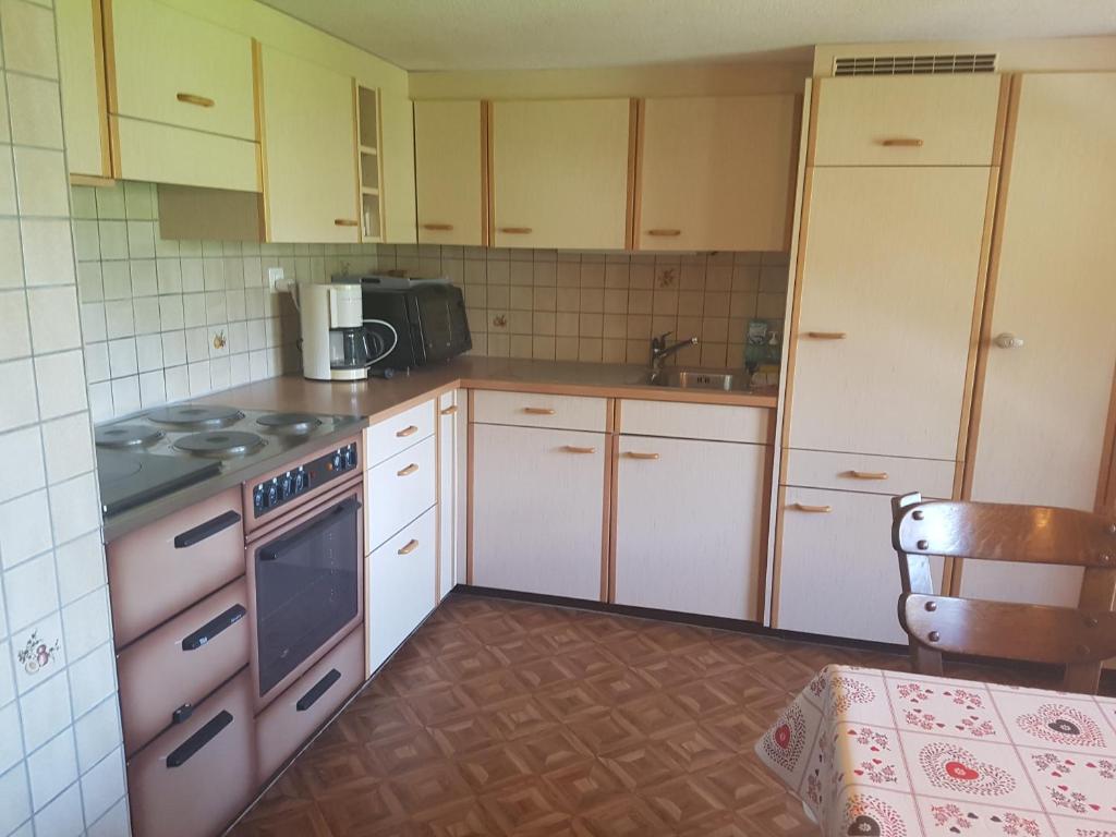 Kuchyň nebo kuchyňský kout v ubytování Moritzhaus