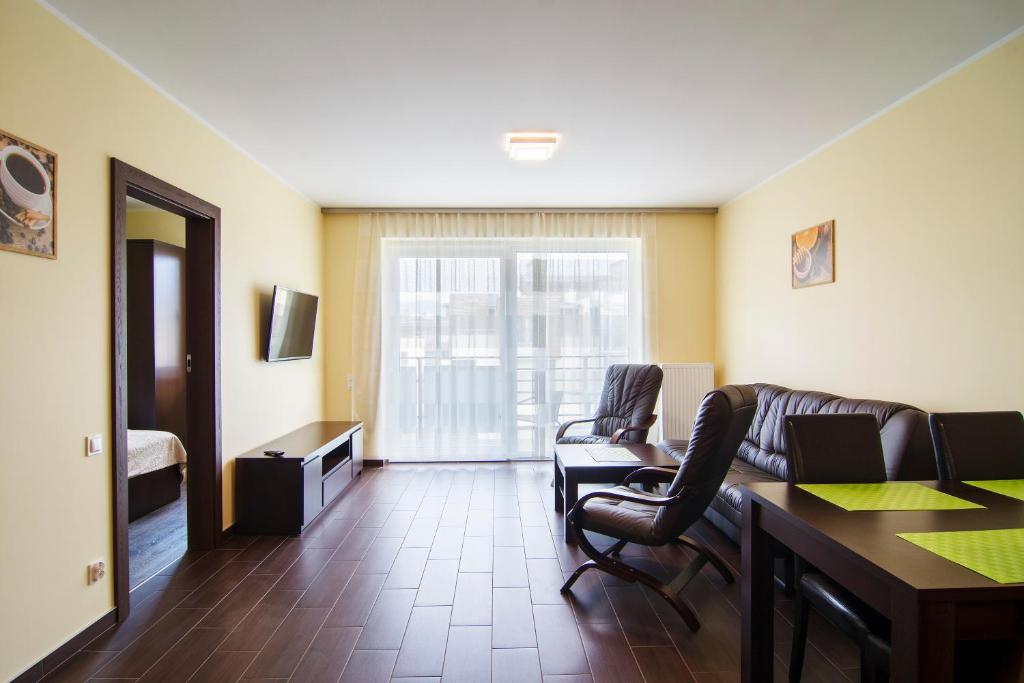 Posedenie v ubytovaní Apartamenty Sun & Snow Ustroń Przy Rynku