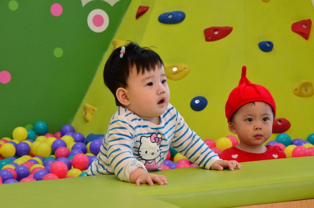 入住童趣樂園-溜滑梯親子民宿的孩童