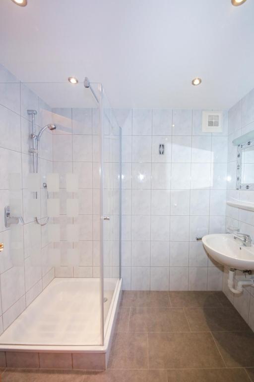 Koupelna v ubytování Aparthotel Hummerau