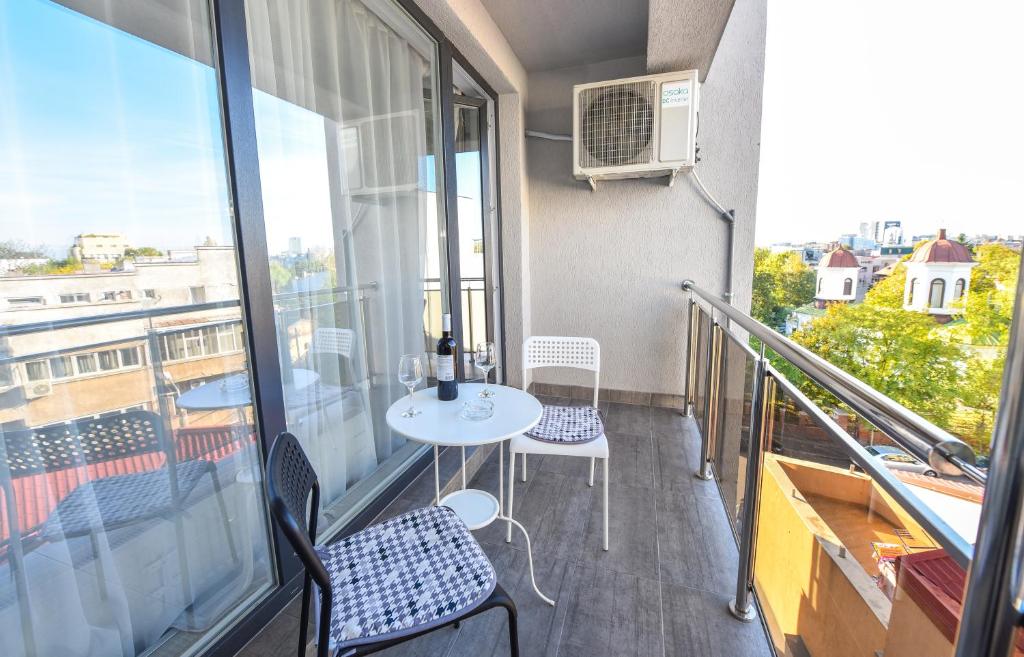 Balkón nebo terasa v ubytování Harmony Suites