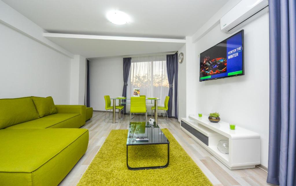 Posezení v ubytování Harmony Suites