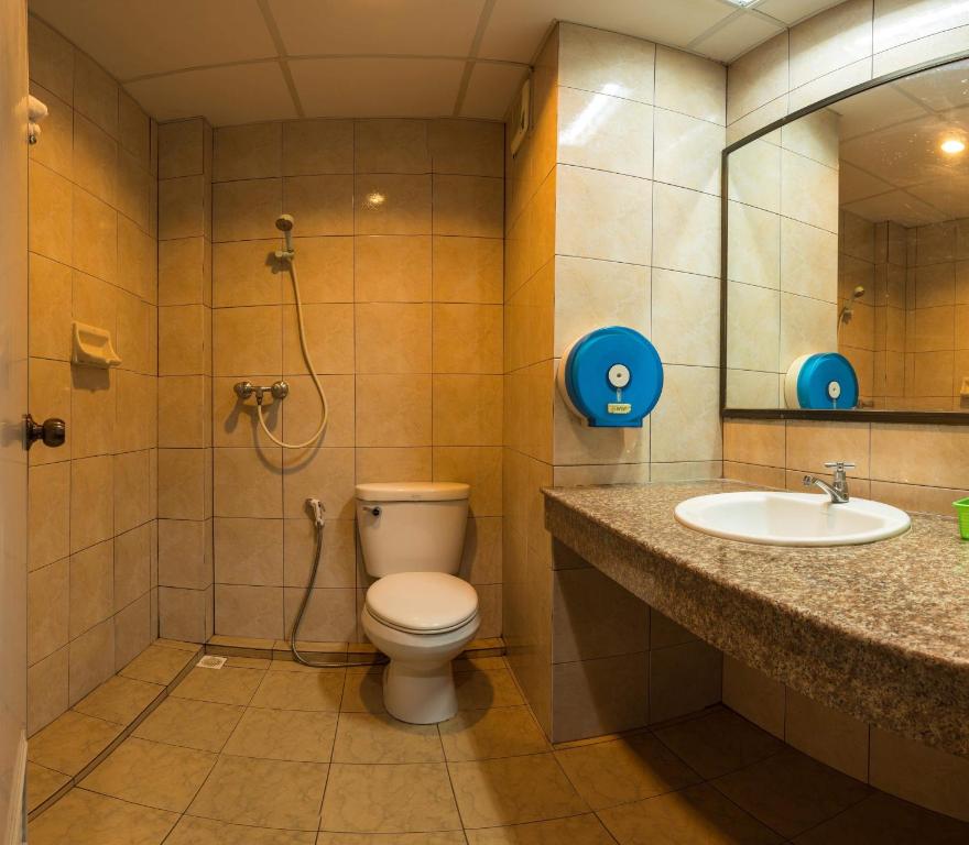 Koupelna v ubytování Sport Inn