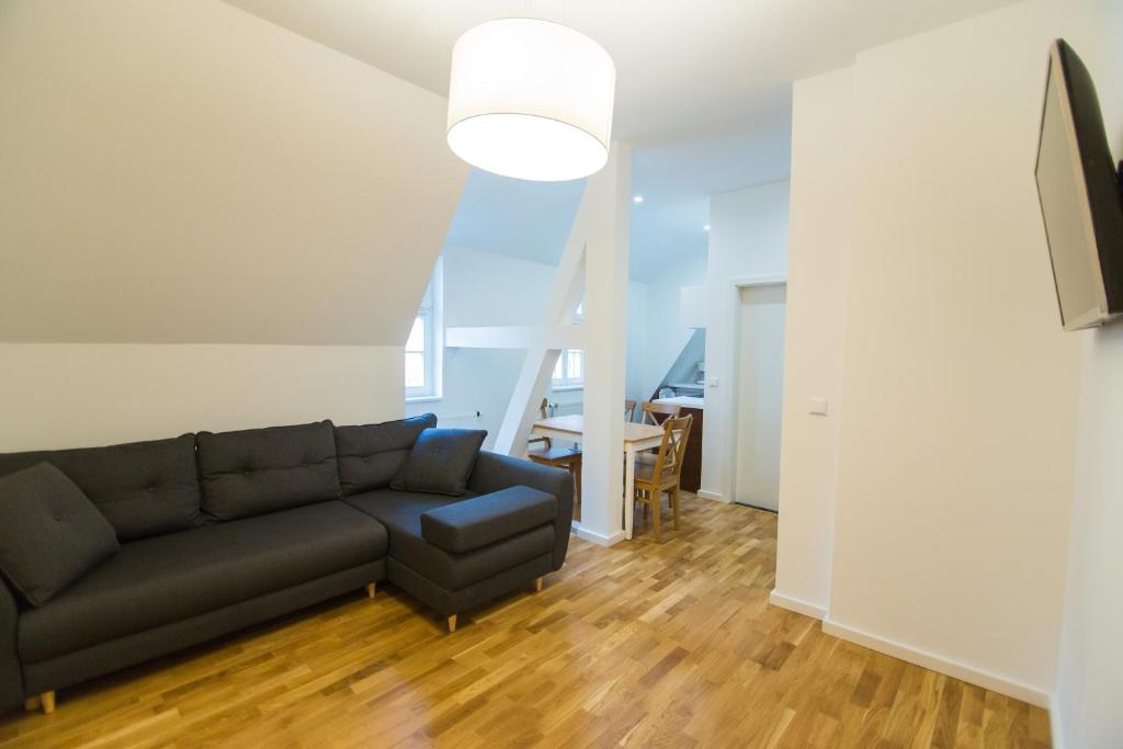 TV a/nebo společenská místnost v ubytování Apartamenty Świnoujście - Rubin I