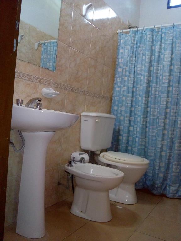 Koupelna v ubytování Hostería Cuarajhy Loreto