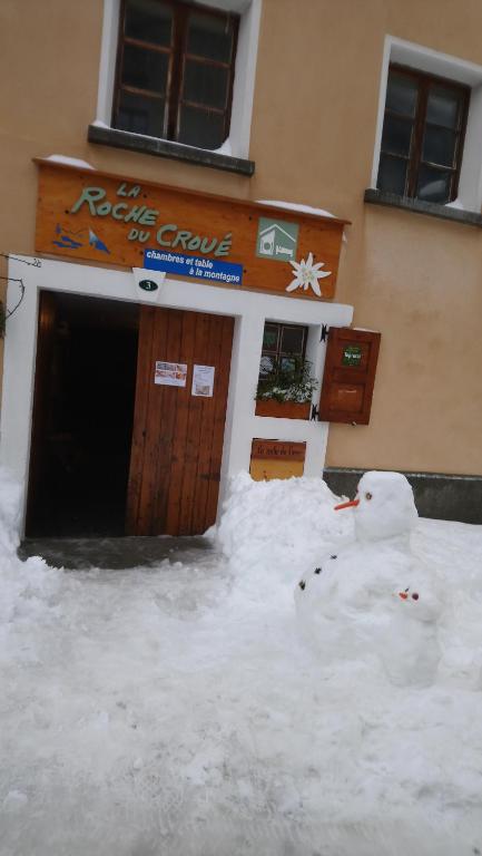 La Roche du Croue v zimě