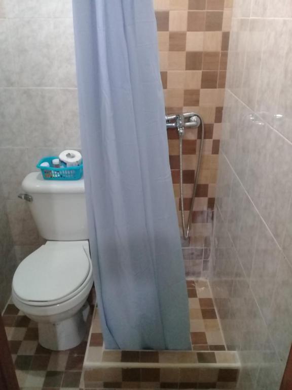 Koupelna v ubytování Hostel Quintonido