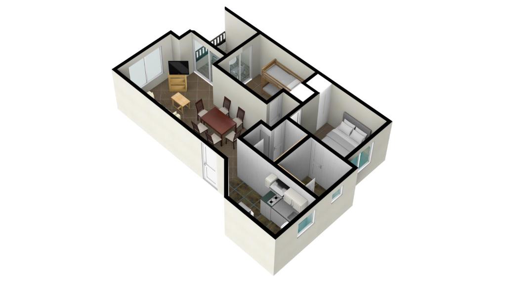 Půdorys ubytování Maitencillo Habitamar