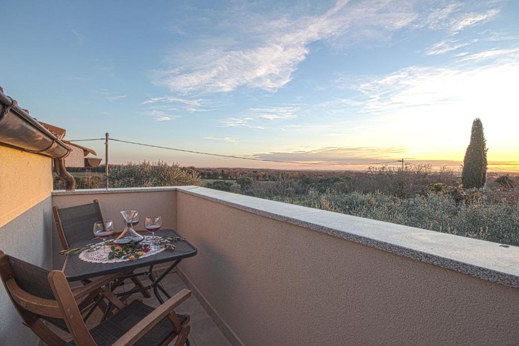 Balkon lub taras w obiekcie Villa Brcina