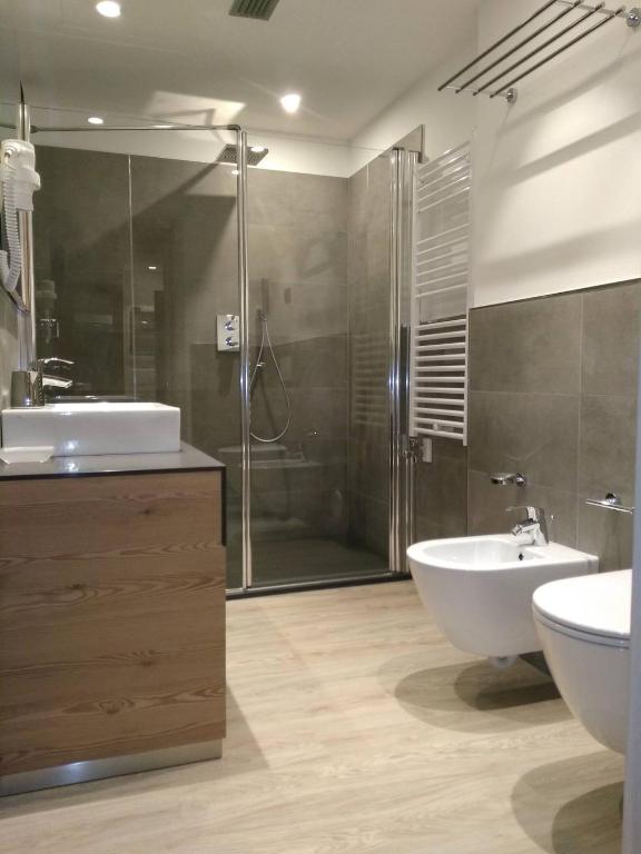 Koupelna v ubytování Hotel Canada