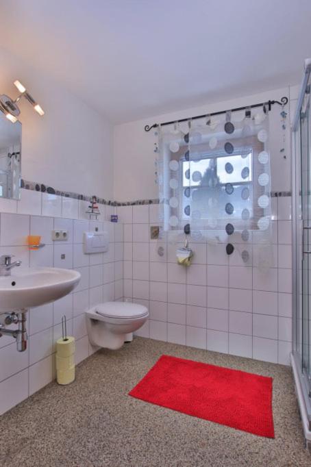 Koupelna v ubytování Gästehaus Berger