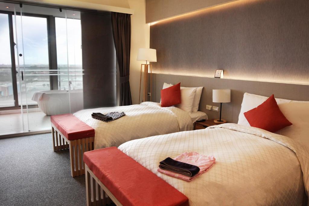 Letto o letti in una camera di Dancewoods Hotel