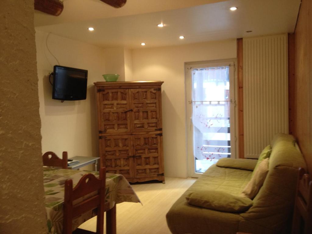 Χώρος καθιστικού στο Appartement Montgenèvre Chalmettes 6 pers maxi