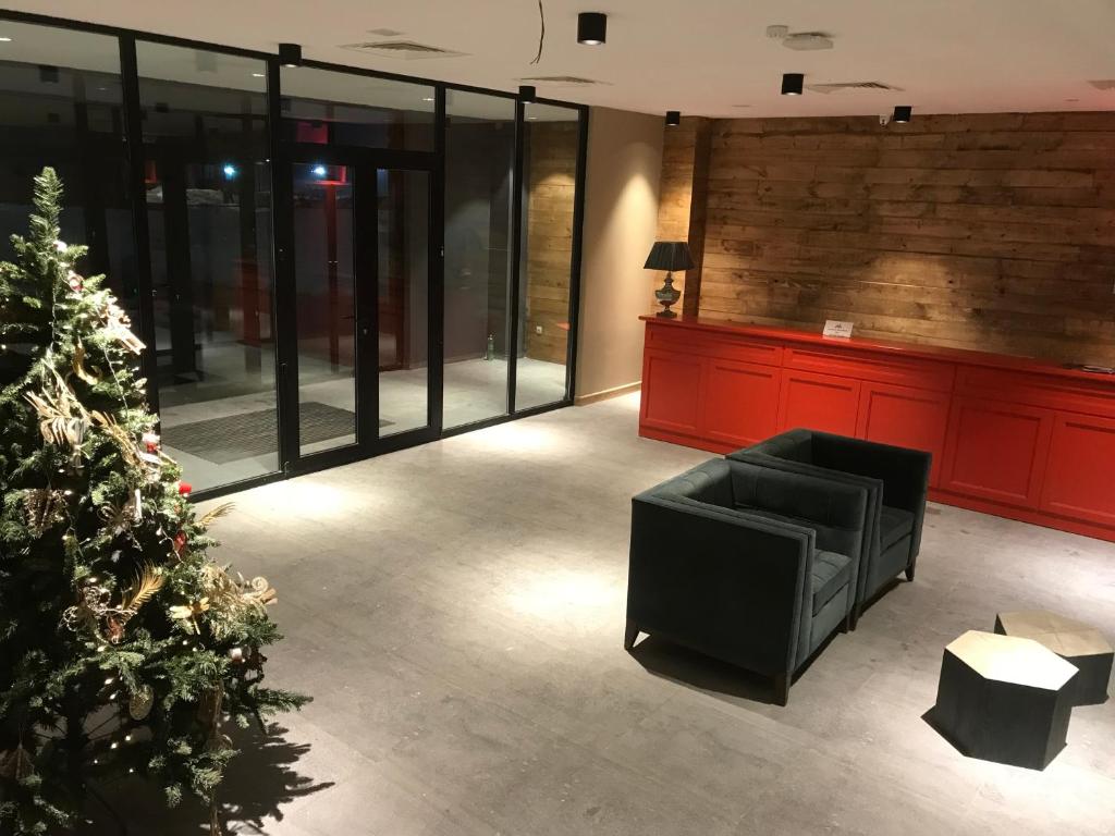 Posezení v ubytování Room225 - New Gudauri Suites