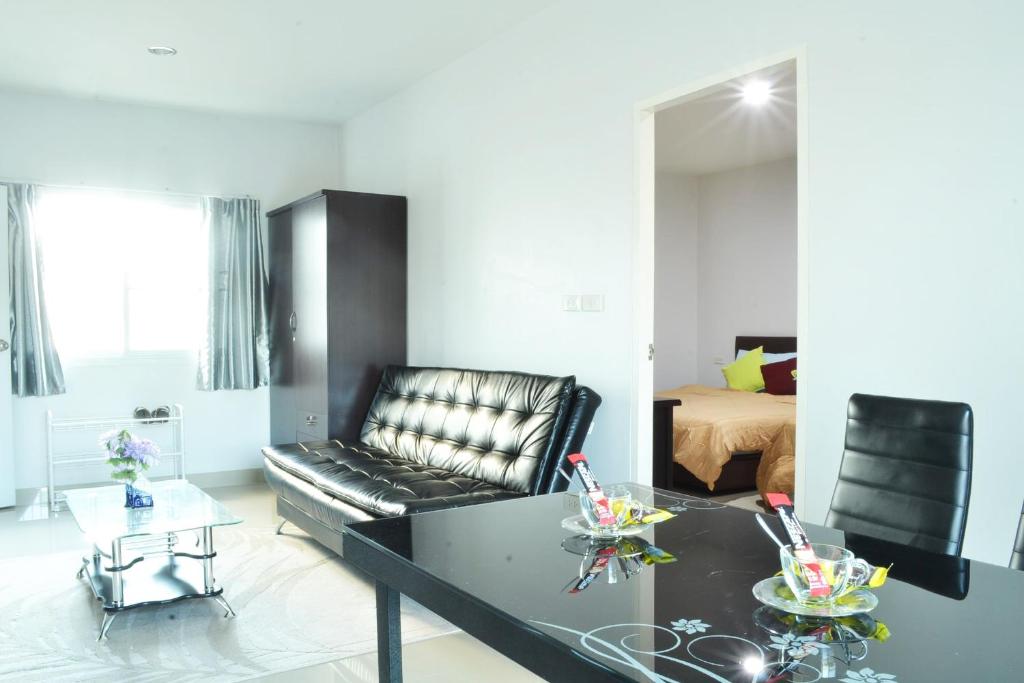 Posezení v ubytování Connect Apartment