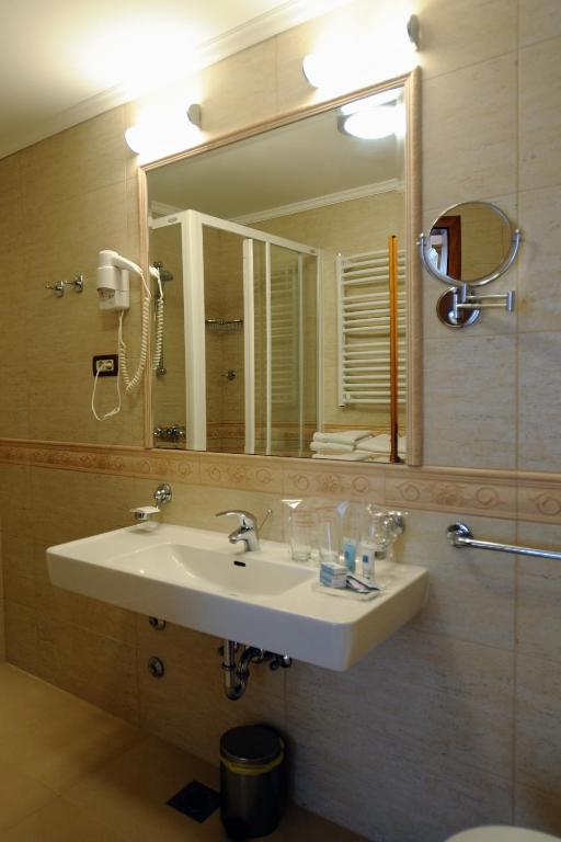 Koupelna v ubytování Hotel Solitudo