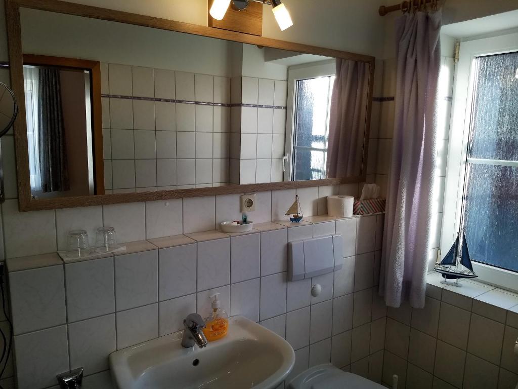 Koupelna v ubytování Naturwert Hotel Garni Ursula