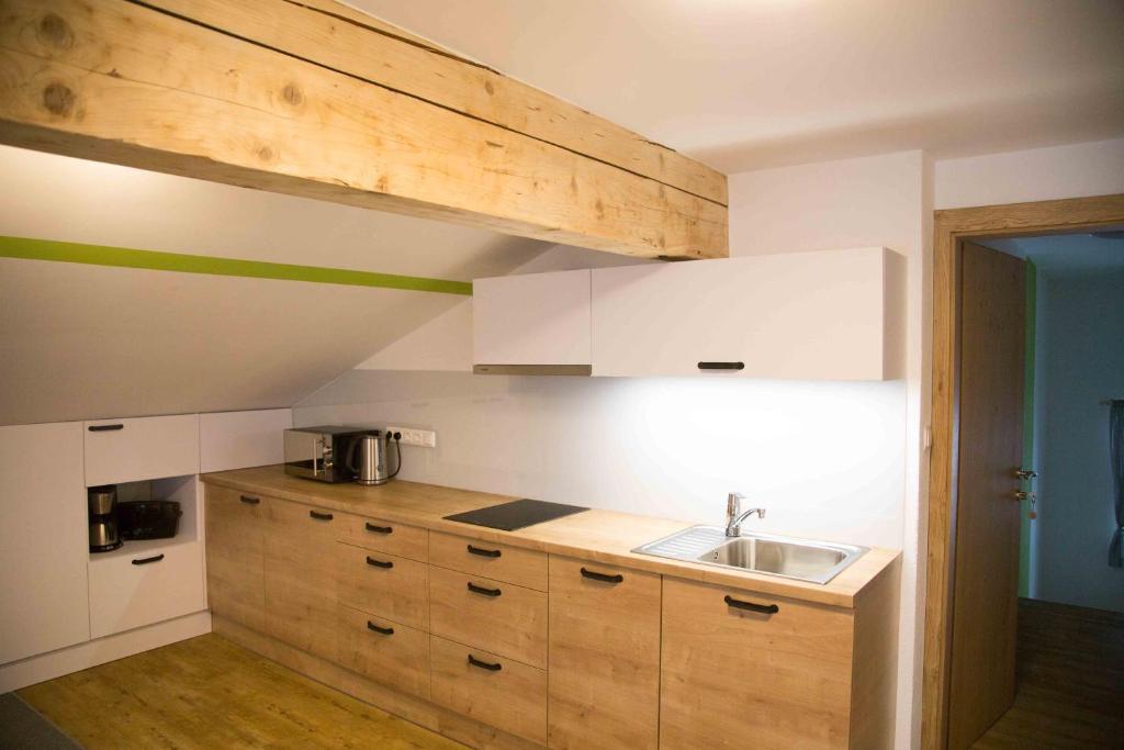 Kuchyň nebo kuchyňský kout v ubytování Haus Filzmoos