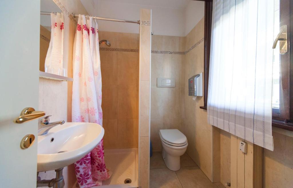 Koupelna v ubytování Hotel Albi