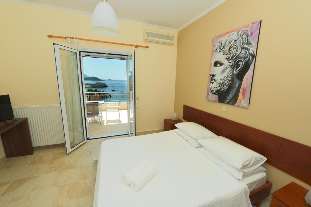 Letto o letti in una camera di Platakia Blu