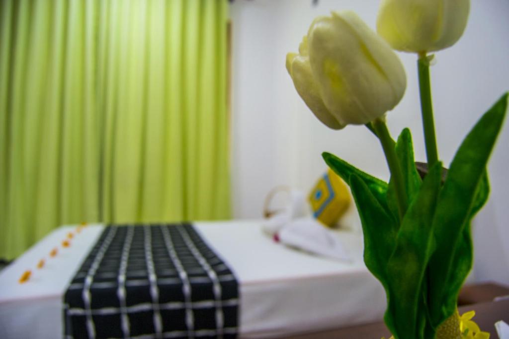 Postel nebo postele na pokoji v ubytování girilena resort