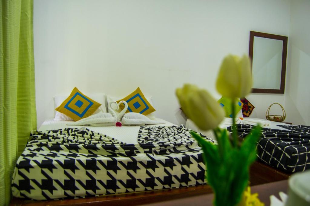 Postel nebo postele na pokoji v ubytování girilena resort