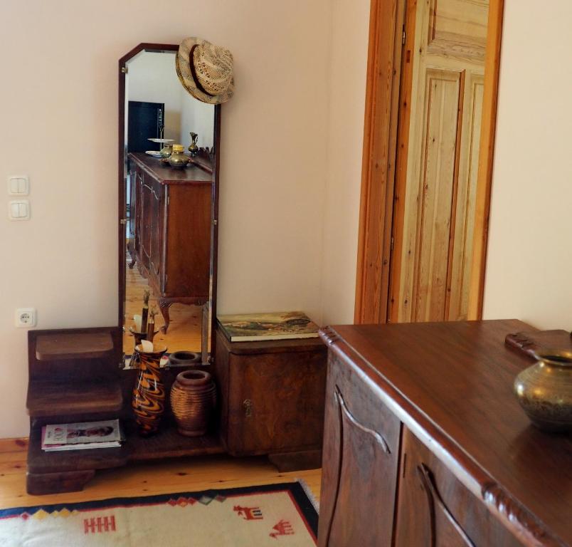 TV a/nebo společenská místnost v ubytování Paliouri House
