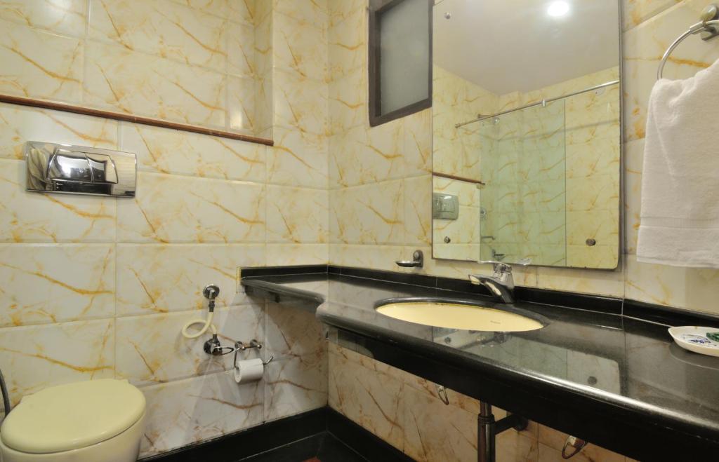 Koupelna v ubytování Hotel Shanti Villa