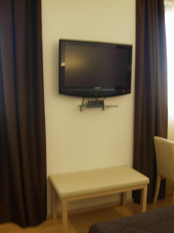 TV a/nebo společenská místnost v ubytování Hotel Alexander