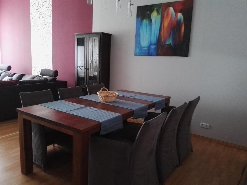 Posezení v ubytování Ferienwohnung ZENTRAL