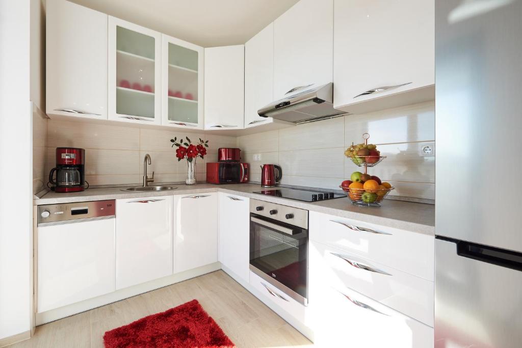 Kuchyňa alebo kuchynka v ubytovaní Apartment Mišić