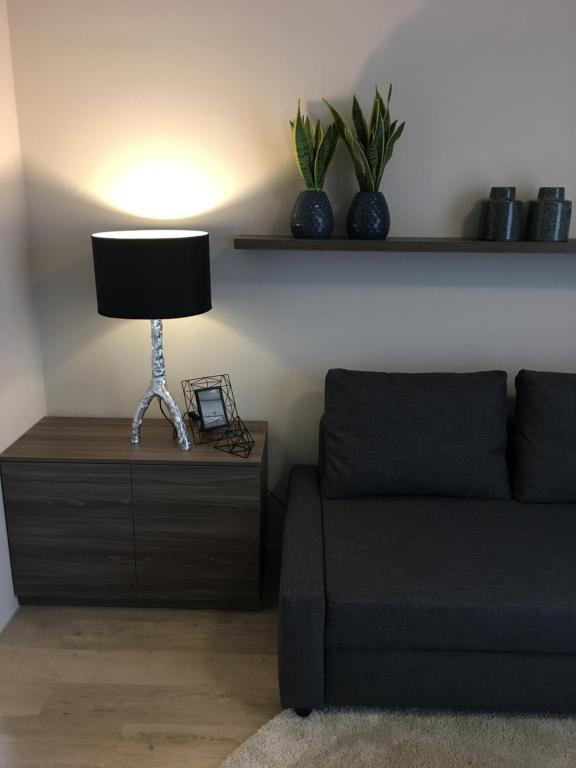 Posezení v ubytování Modrý Apartmán