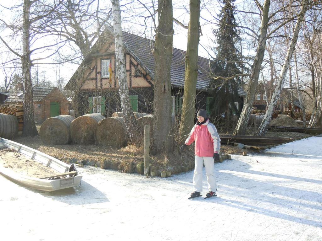 BluGarden Ferienapartments im Spreewald v zimě