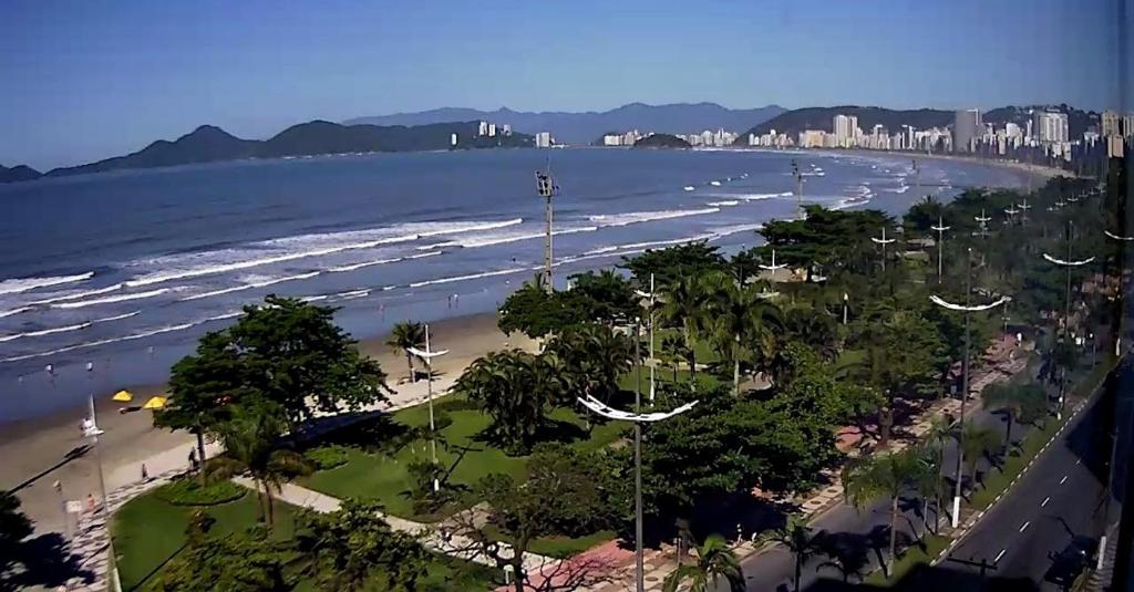  A melhor vista de Santos para 5 pessoas pé na areia