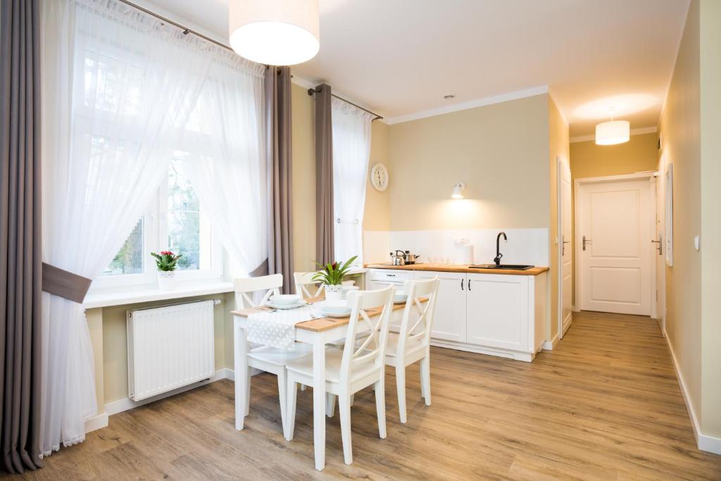 Kuchyňa alebo kuchynka v ubytovaní Apartamenty Bystra