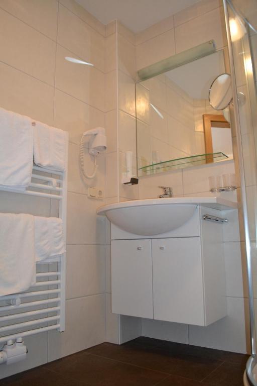 Koupelna v ubytování Hotel Hemetsberger