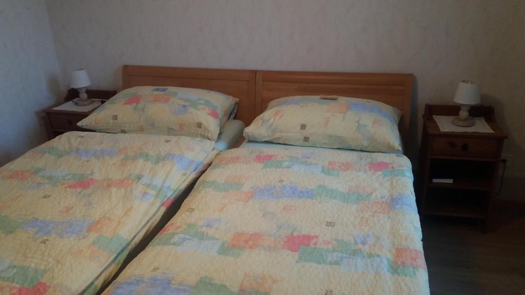 Postel nebo postele na pokoji v ubytování La Caquerelle