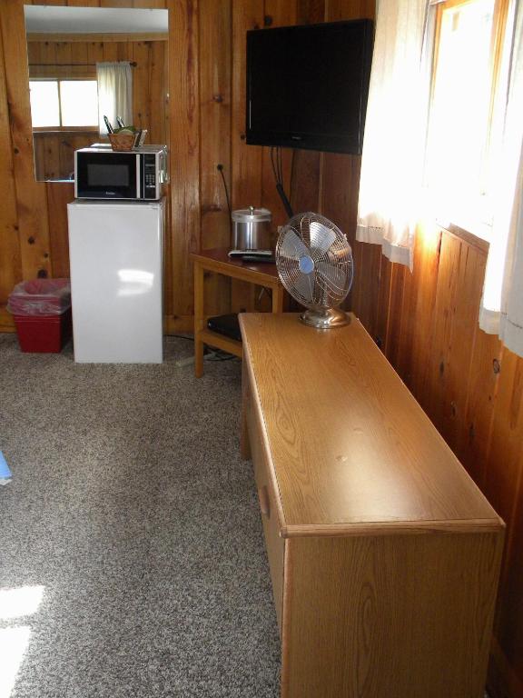 Kuchyň nebo kuchyňský kout v ubytování Trail Shop Inn