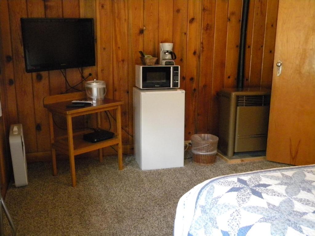 Kuchyň nebo kuchyňský kout v ubytování Trail Shop Inn