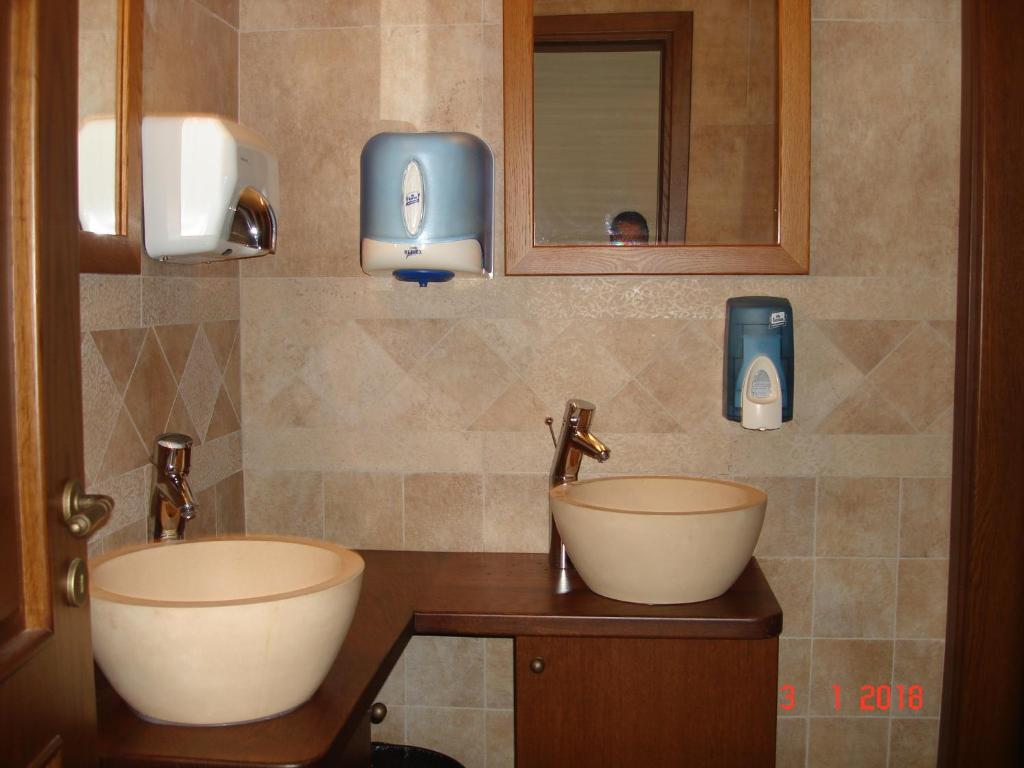 Kúpeľňa v ubytovaní Olympios Zeus Hotel