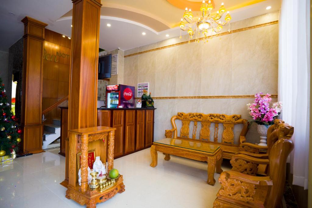Posezení v ubytování Sen Motel